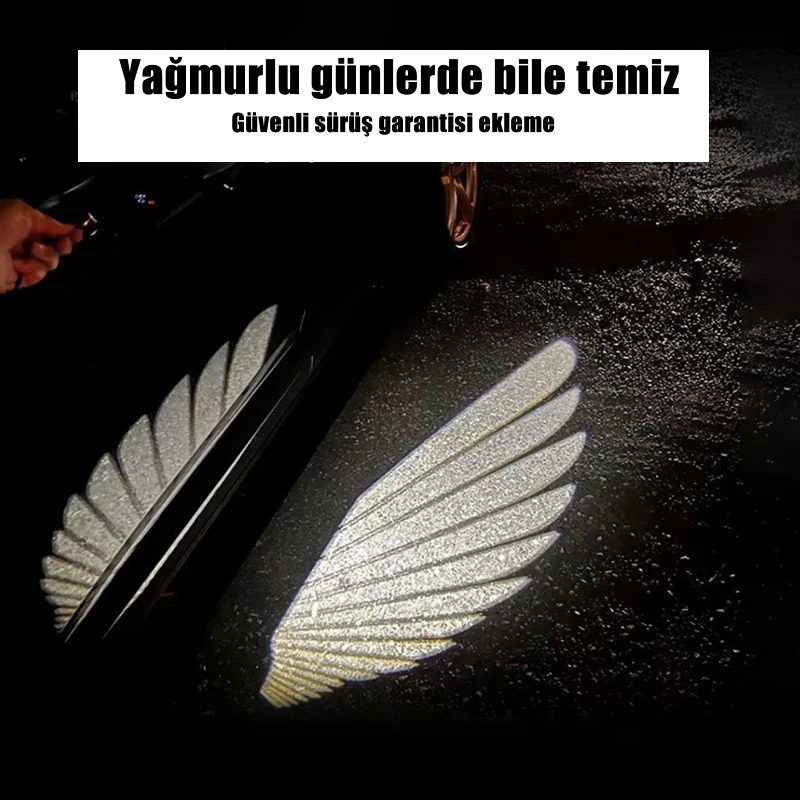 DazzleStore Evrensel Melek Kanatlı Led Işığı