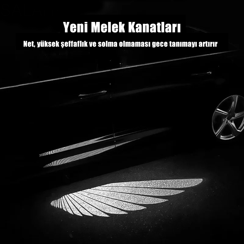 DazzleStore Evrensel Melek Kanatlı Led Işığı